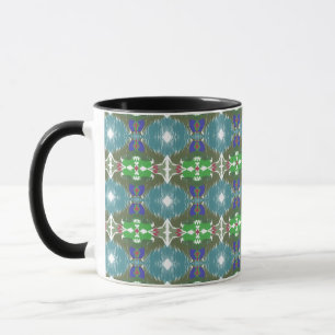 Emerald Tide Kaleidoscope Mug
