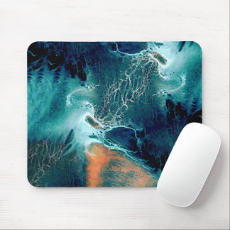 Emerald Tides in Motion Mouse Pad