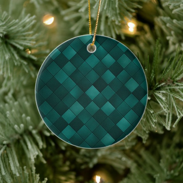 Emerald Tile Pattern – Modern Luxury Ceramic Tree Decoration (Tree)