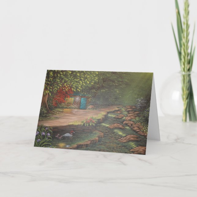 Emerald Treasure Greeting Card (Front)