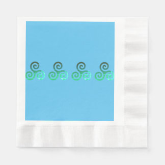 Emerald Triskele Ancient Celtic Symbol Napkin