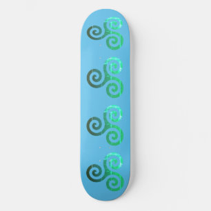 Emerald Triskele Ancient Celtic Symbol Skateboard