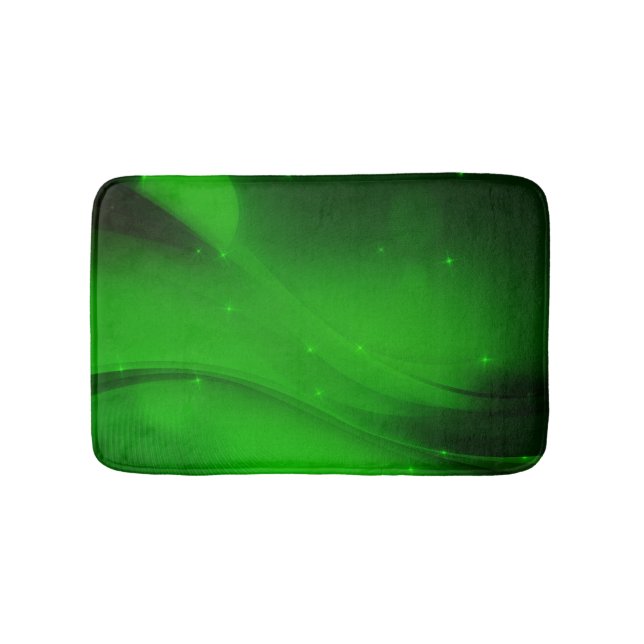 Emerald Wave Bath Mat (Front)