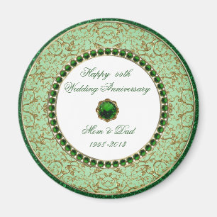 Emerald Wedding Anniversary Magnet