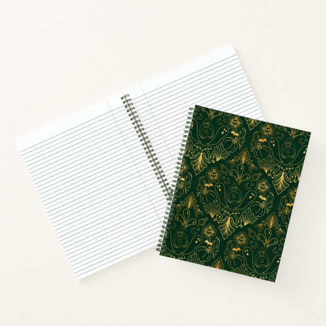 Emerald Whimsigothic Notebook (Inside)