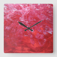 Emerge Red Carnation Floral White Abstract Art