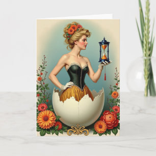 Emergence Elegant Woman Art Card