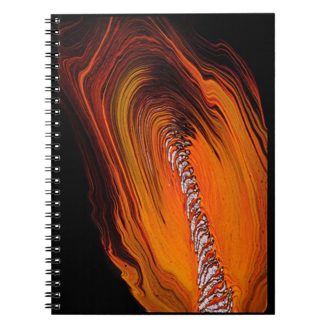 Emergence Fluid Art Design Notebook (Front)