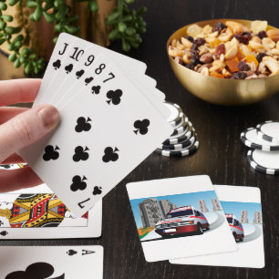 Emergency Ambulance in Cityscape Medical Rescue Playing Cards