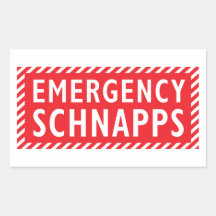 Emergency Booze Sticker - Schnapps