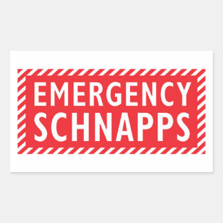 Emergency Booze Sticker - Schnapps