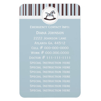 Emergency Contact: Rocking Horse Premium Magnet 2