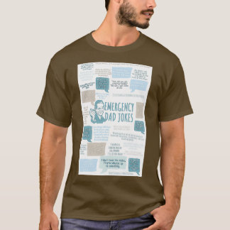 Emergency Dad Jokes Funny Fathers Day Card Greetin T-Shirt