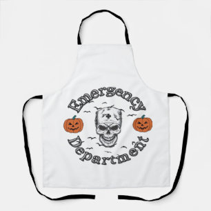 Emergency Departement Room Er Nurse Skeleton Hallo Apron