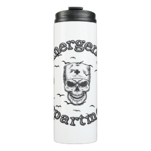 Emergency Departement Room Er Nurse Skeleton Hallo Thermal Tumbler