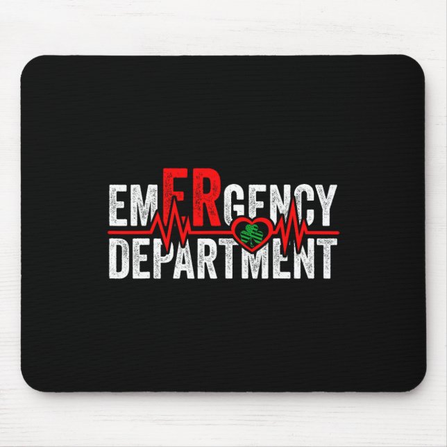 Emergency Department 4th Of July Usa St Patricks D Mouse Pad (Front)