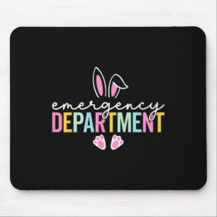 Emergency Department Bunny Emergency Room Er Nurse Mouse Pad