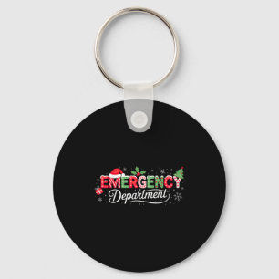 Emergency Department Christmas Santa Er  Key Ring