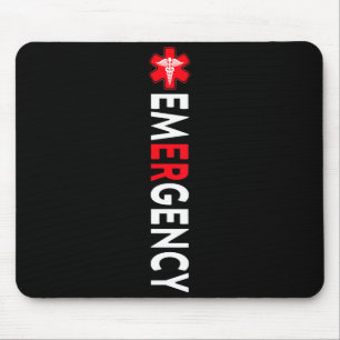 Emergency department emergency room nurse er nurse mouse pad
