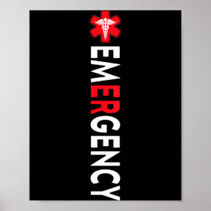 Emergency Department Emergency Room Nurse ER Nurse Poster