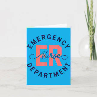 Emergency Department ER Nurse Gift Paramedic Card