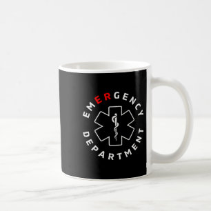 Emergency Department Er Rn Nurse Retro Healthcare Coffee Mug