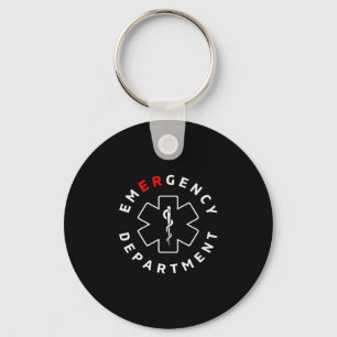 Emergency Department Er Rn Nurse Retro Healthcare  Key Ring