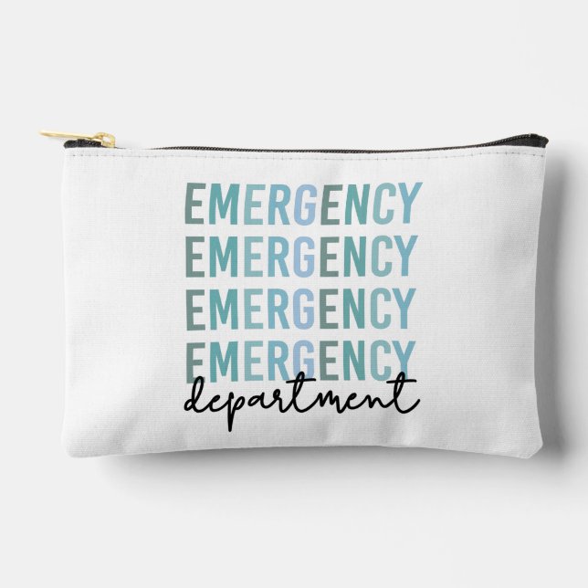 Emergency Department ER Staff | ER Nurse | ER Tech Accessory Pouch (Front)