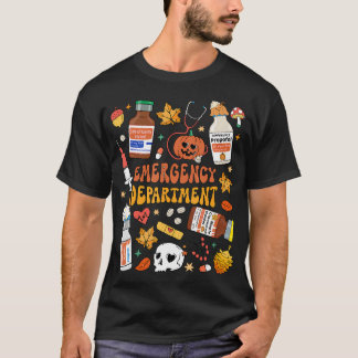 Emergency Department Funny Er Nurse Halloween Spoo T-Shirt