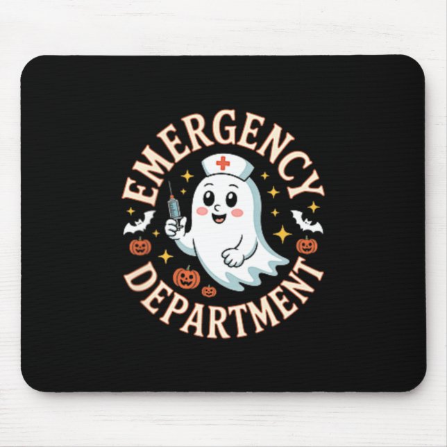 Emergency Department Halloween Emergency Room Mouse Pad (Front)