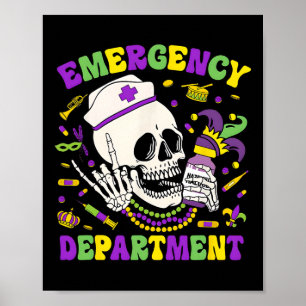 Emergency Department Mardi Gras Nurse Mardi Gras M Poster