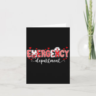 Emergency Department Nurse Valentines Er Ed Tech Card