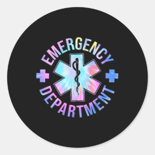 Emergency Department Shirt Emergency Room Healthca Classic Round Sticker