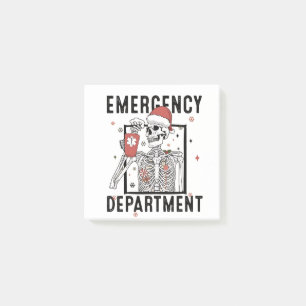 Emergency Department Skeleton Nursing Coffee Lover Post-it Notes