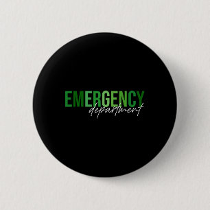 Emergency Department St Patricks Day Emergency Roo 6 Cm Round Badge