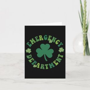 Emergency Department St Patricks Day Emergency Roo Card