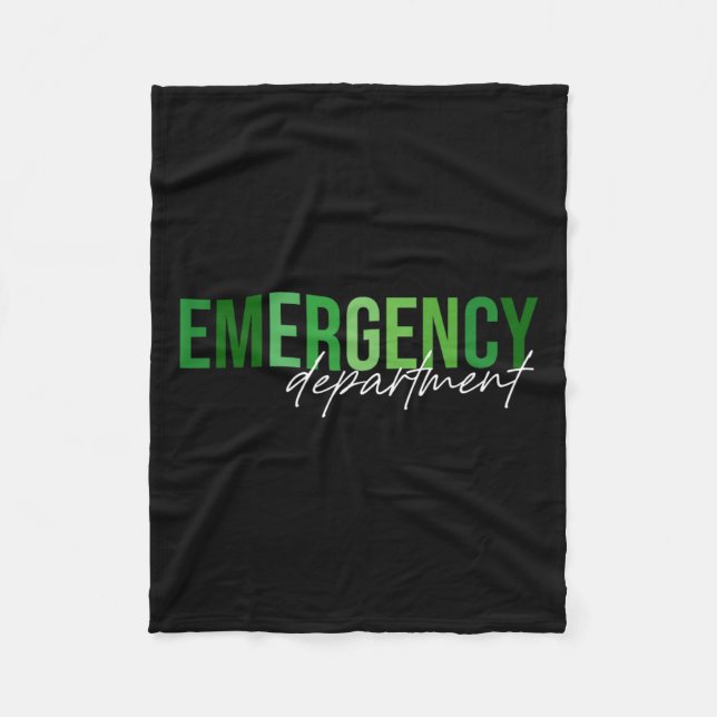 Emergency Department St Patricks Day Emergency Roo Fleece Blanket (Front)