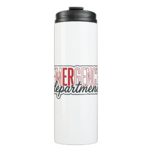 Emergency Department Typography Shirt Design_1 Thermal Tumbler