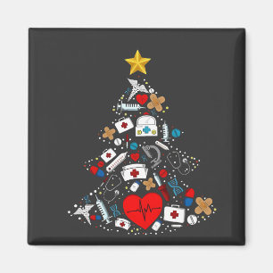 Emergency Department Xmas Tree Nurse Magnet