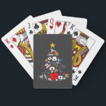 Emergency Department Xmas Tree Nurse Playing Cards<br><div class="desc">quilted Christmas tree,  holiday quilter,  patchwork Xmas,  sewing meme 2025,  festive stitching,  fabric art tree,  quilting lover gift,  crafty holiday</div>