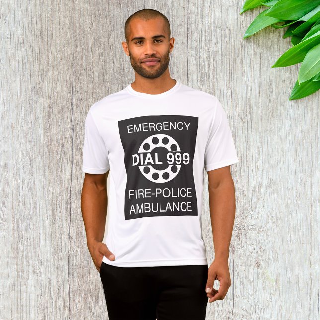 Emergency Dial 999 Sign Fire Police Ambulance  T-Shirt (Creator Uploaded)