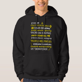Emergency Dispatcher - Thin Yellow Line Dispatcher Hoodie