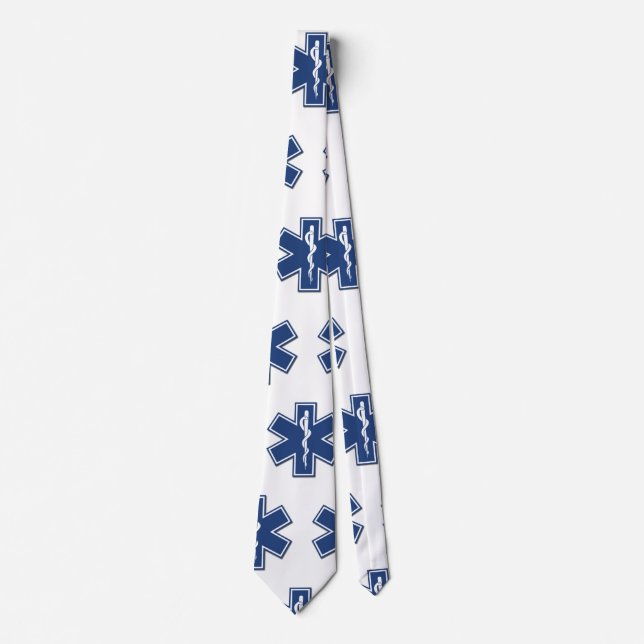 Emergency EMS Logo   Tie (Front)