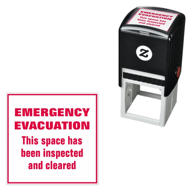 Emergency Evacuation Fire Drill Stamp (In Situ)