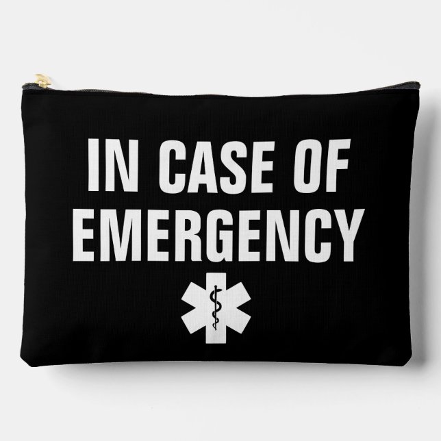 Emergency First Aid Medical Alert Identification Accessory Pouch (Front)