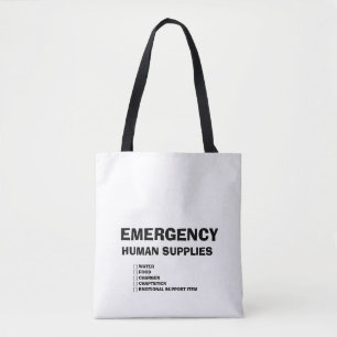 Emergency Human Supplies Tote Bag