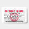 Emergency ID Medical Card Badge