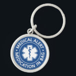 Emergency Medical Alert First Aid Medical Bag Key Ring<br><div class="desc">Emergency Medical Alert First Aid Medical Bag Keychain is for carrying essential medications or medical kits,  and ensuring that you or anybody like a teacher,  a coworker,  or a bystander can easily find your medical bag the moment it is needed.</div>