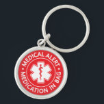 Emergency Medical Alert First Aid Medical Bag Key Ring<br><div class="desc">Emergency Medical Alert First Aid Medical Bag Keychain is for carrying essential medications or medical kits,  and ensuring that you or anybody like a teacher,  a coworker,  or a bystander can easily find your medical bag the moment it is needed.</div>