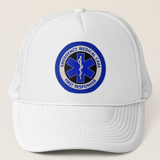 Emergency Medical Care First Responder Trucker Hat (Front)